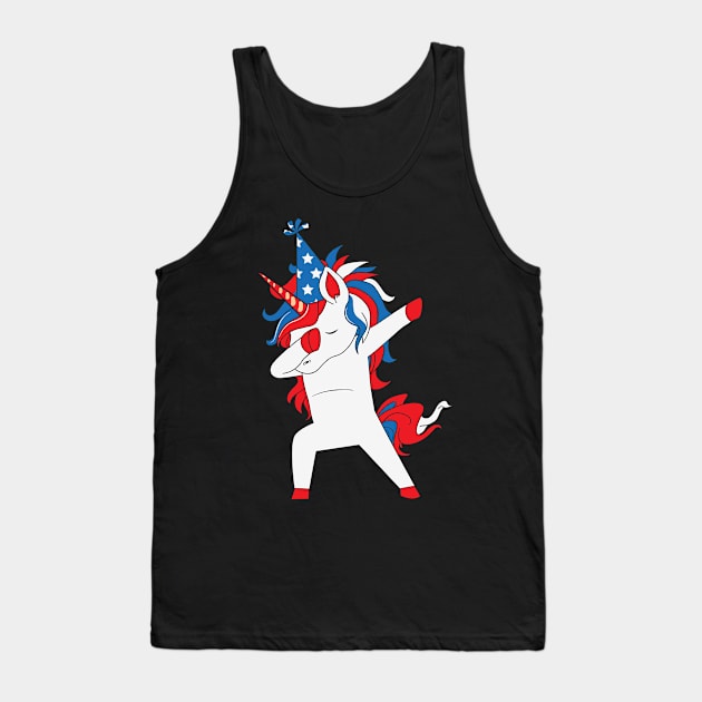 Dabbing Uncle Sam T Shirt 4th of July Tank Top by ssflower